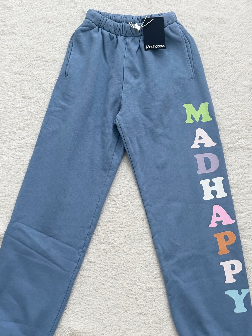 BNWT madhappy pastels french terry cuffed sweatpants size xs
